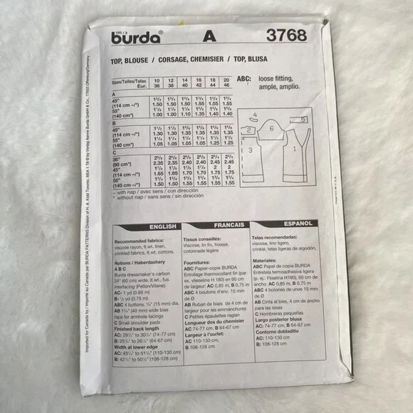 2 Burda Sewing Patterns - Picture 3 of 5
